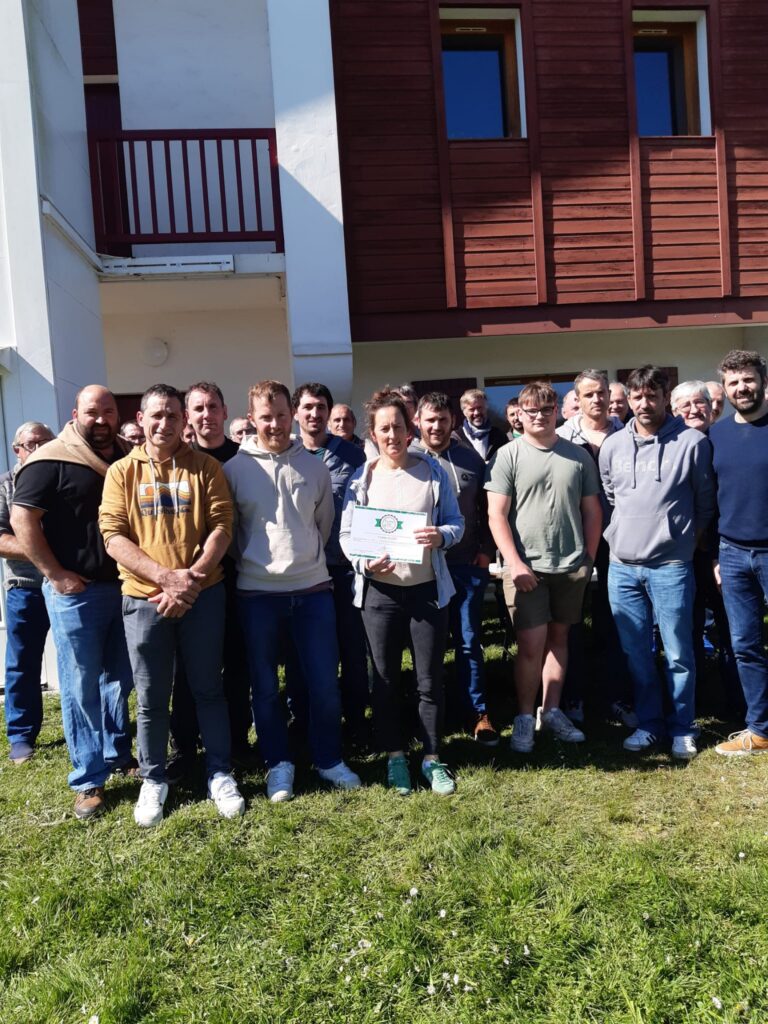 Certificat de labélisation CUMA de Urt