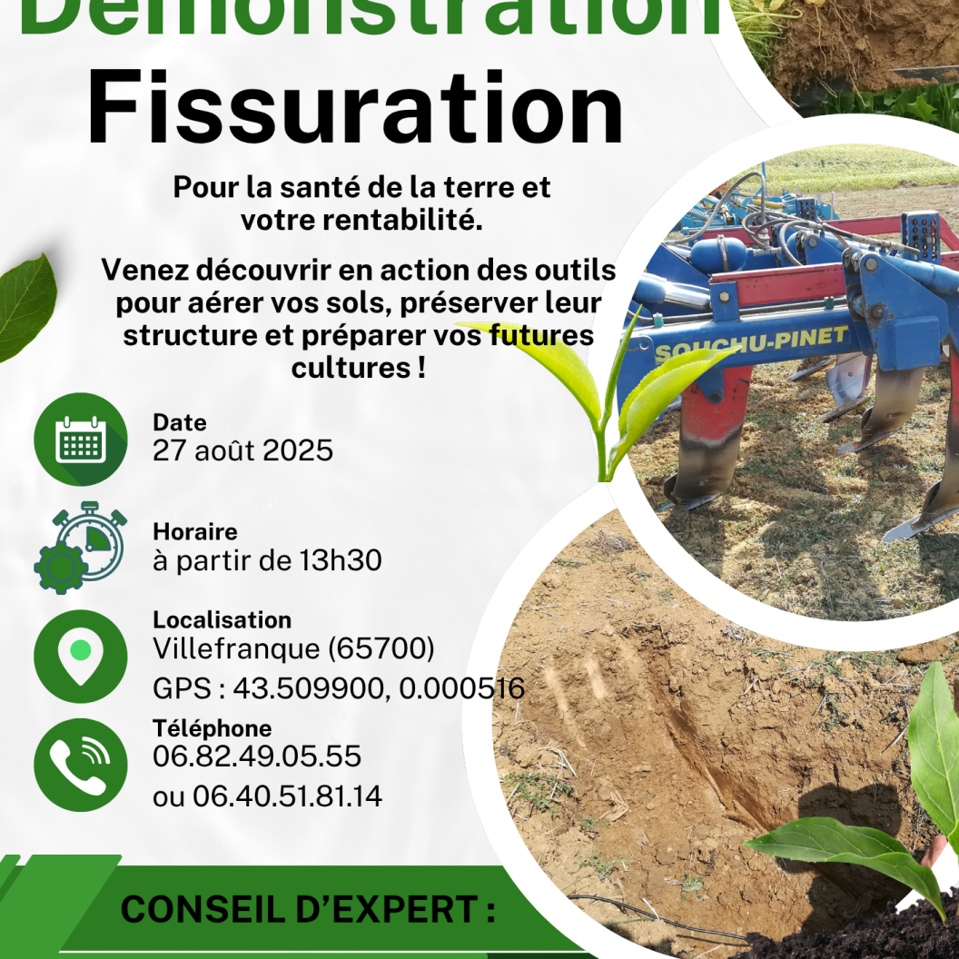 fissuration avec la cuma du bergons à madiran